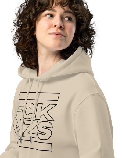 FCK NZS Outline Unisex Organic Hoodie