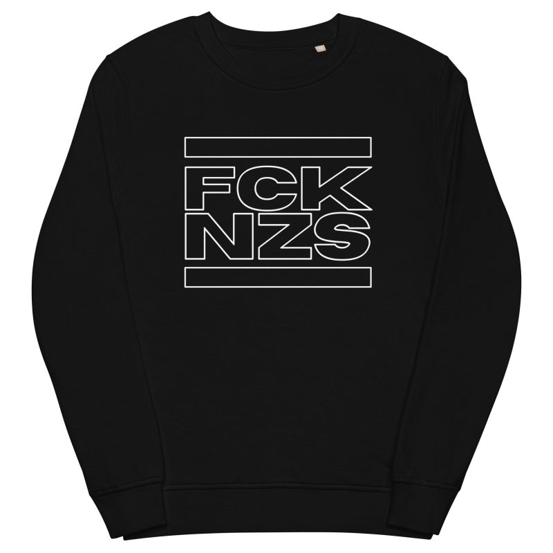 FCK NZS Outline Unisex Organic Sweatshirt