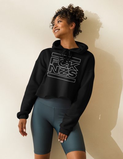 FCK NZS Outline Crop Hoodie