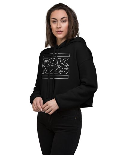 FCK NZS Outline Crop Hoodie