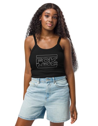 FCK NZS Outline Women’s Micro-rib Tank Top (Vest)