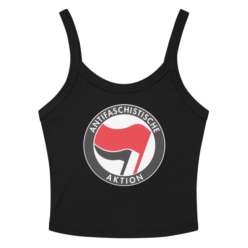 Antifa Antifaschistische Aktion Women’s Micro-rib Tank Top (Vest)