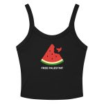 Free Palestine Watermelon Women’s Micro-rib Tank Top (Vest)