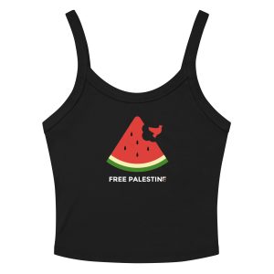 Free Palestine Watermelon Women’s Micro-rib Tank Top (Vest)