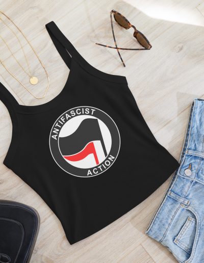 Antifascist Action Women’s Micro-rib Tank Top (Vest)