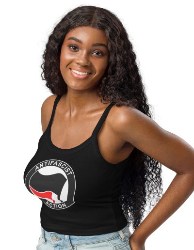 Antifascist Action Women’s Micro-rib Tank Top (Vest)