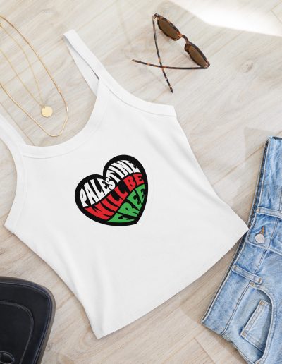 Palestine Will Be Free Women’s Micro-rib Tank Top (Vest)