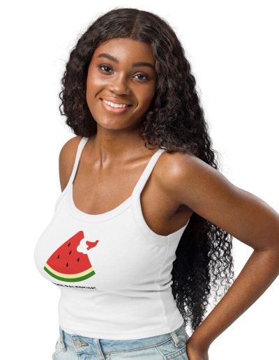 Free Palestine Watermelon Women’s Micro-rib Tank Top (Vest)