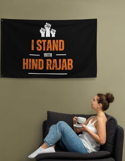 I Stand with Hind Rajab Flag