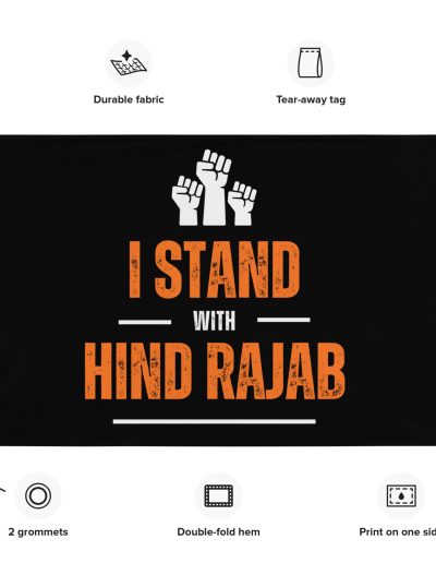 I Stand with Hind Rajab Flag