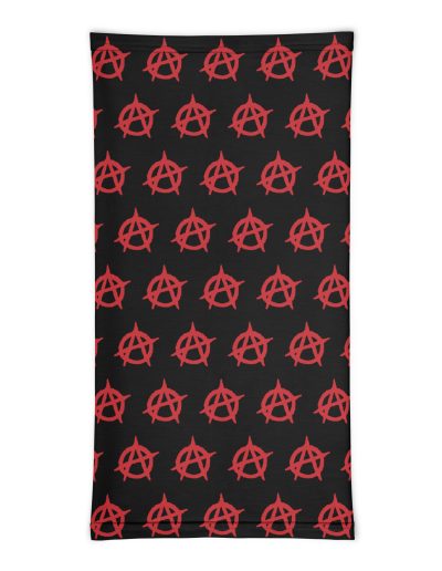 Anarchy Red Anarchist Symbol Neck Gaiter