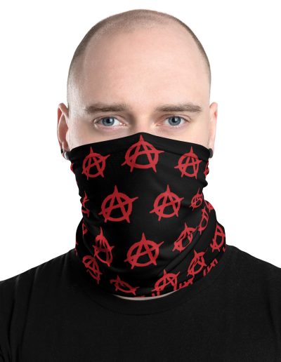 Anarchy Red Anarchist Symbol Neck Gaiter