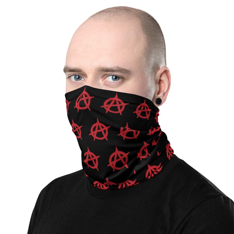 Anarchy Red Anarchist Symbol Neck Gaiter