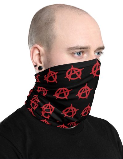 Anarchy Red Anarchist Symbol Neck Gaiter