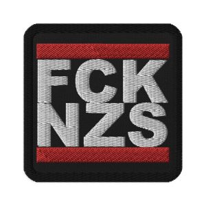 FCK NZS Square Embroidered Patch