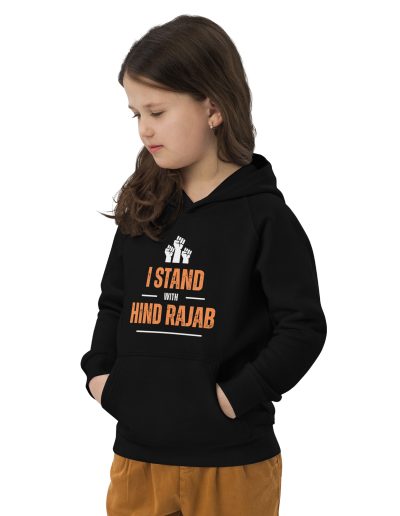 I Stand with Hind Rajab Kids Organic Hoodie