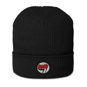 Antifa Antifaschistische Aktion Flag Organic Ribbed Beanie