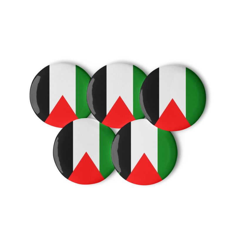 Palestine Flag Set of Pin Buttons