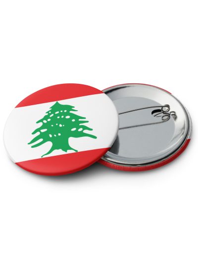 Lebanon Flag Set of Pin Buttons