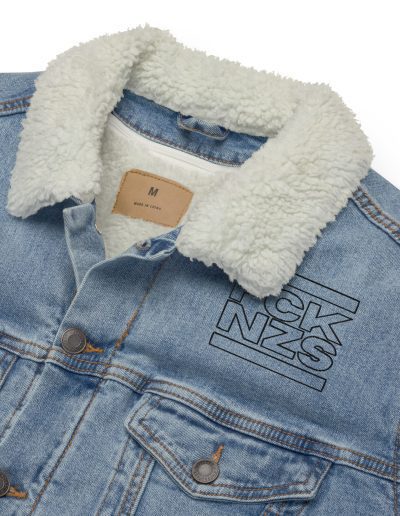 FCK NZS Outline Denim Sherpa Jacket