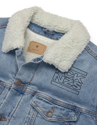 FCK NZS Outline Denim Sherpa Jacket