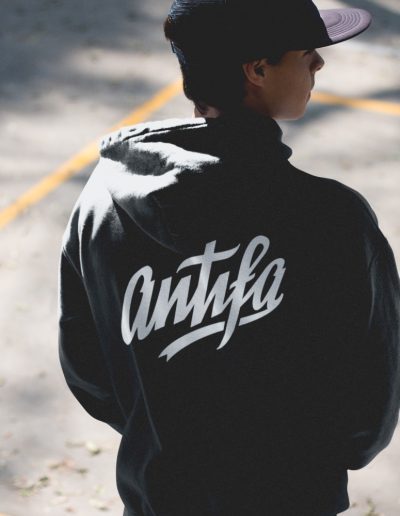 Antifa Unisex Heavy Blend Zip Hoodie