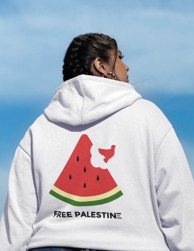 Free Palestine Watermelon Unisex Heavy Blend Zip Hoodie