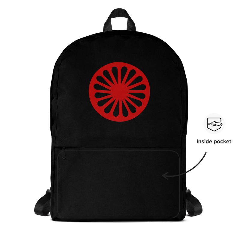 Red Romani Wheel Backpack