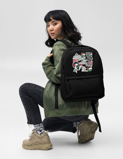 Free Palestine Stickers Backpack