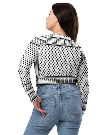 Kufiya Recycled Long-sleeve Crop Top