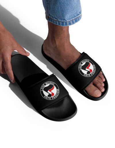 Love Music Hate Fascism Men’s Slides