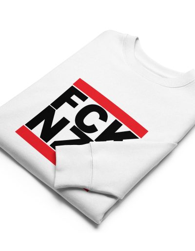 FCK NZS Black Font Unisex Organic Sweatshirt