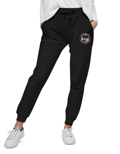 Love Music Hate Fascism Unisex Fleece Joggers Tracksuit Bottoms