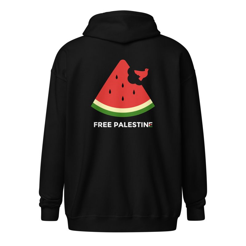 Free Palestine Watermelon Unisex Heavy Blend Zip Hoodie