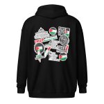 Free Palestine Stickers Unisex Heavy Blend Zip Hoodie