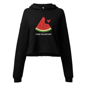 Free Palestine Watermelon Crop Hoodie