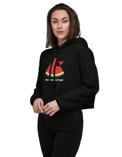 Free Palestine Watermelon Crop Hoodie