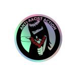 Anti-Racist Action Holographic Stickers