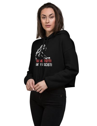 Siamo Tutti Antifascisti Crop Hoodie