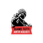 Siamo Tutti Antifascisti (Red Banner) Kiss-Cut Stickers