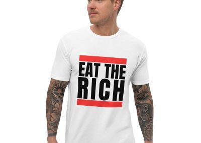Eat the Rich Men’s Fitted T-Shirt