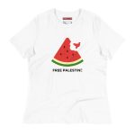 Free Palestine Watermelon Women's Relaxed T-Shirt