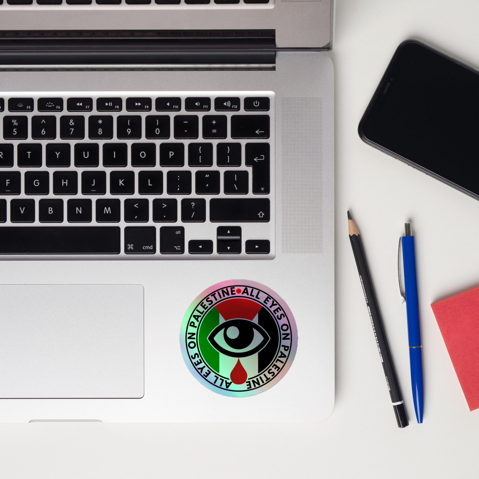 All Eyes on Palestine Holographic Stickers