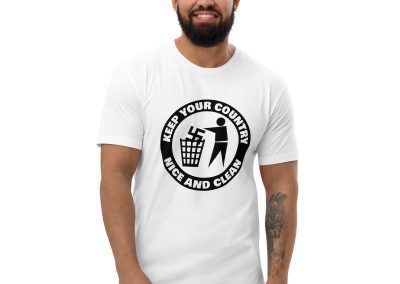 Keep Your Country Nice and Clean Men’s Fitted T-Shirt