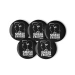 Smash Fascism Set of Pin Buttons