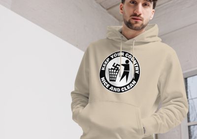 Keep Your Country Nice and Clean Unisex Organic Hoodie