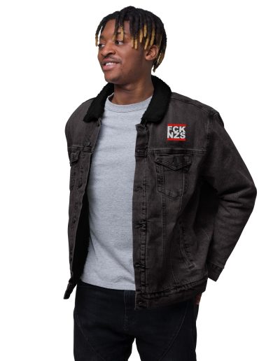 Antifascist Action Denim Sherpa Jacket