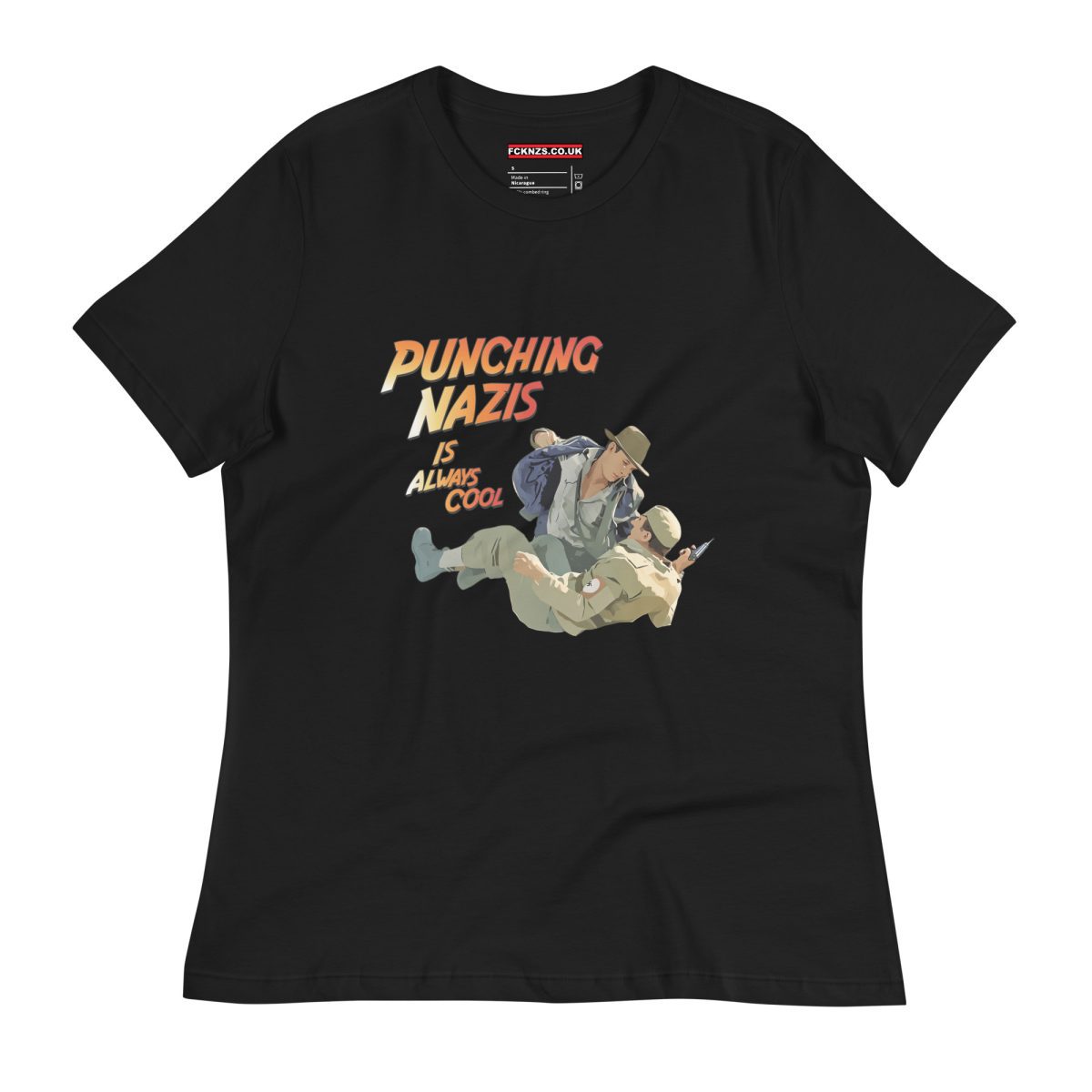 Punching Nazis Is Always Cool Women's Relaxed T-Shirt
