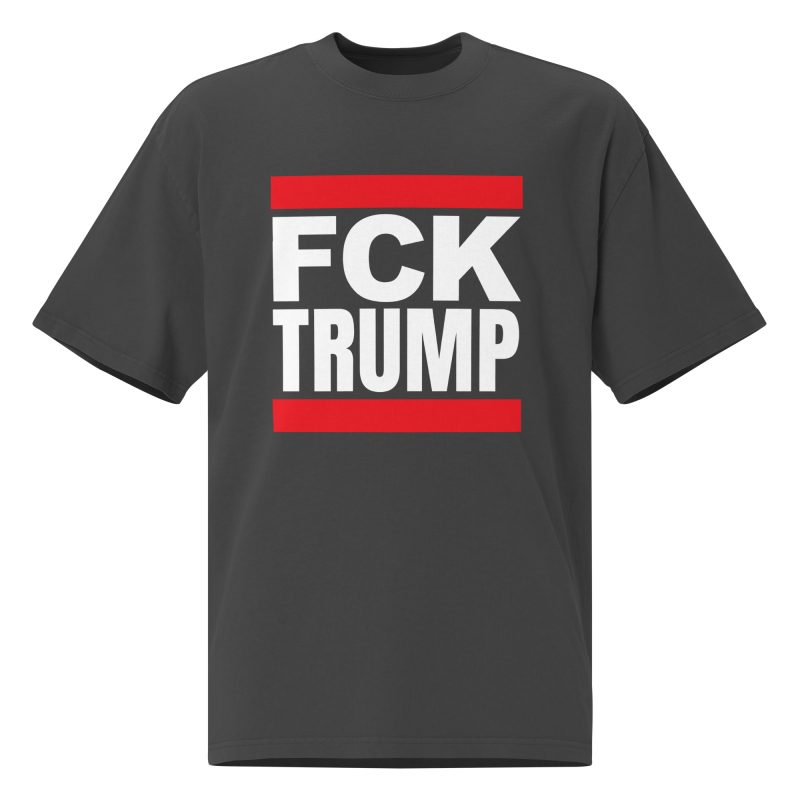 FCK TRUMP Oversized Faded T-shirt