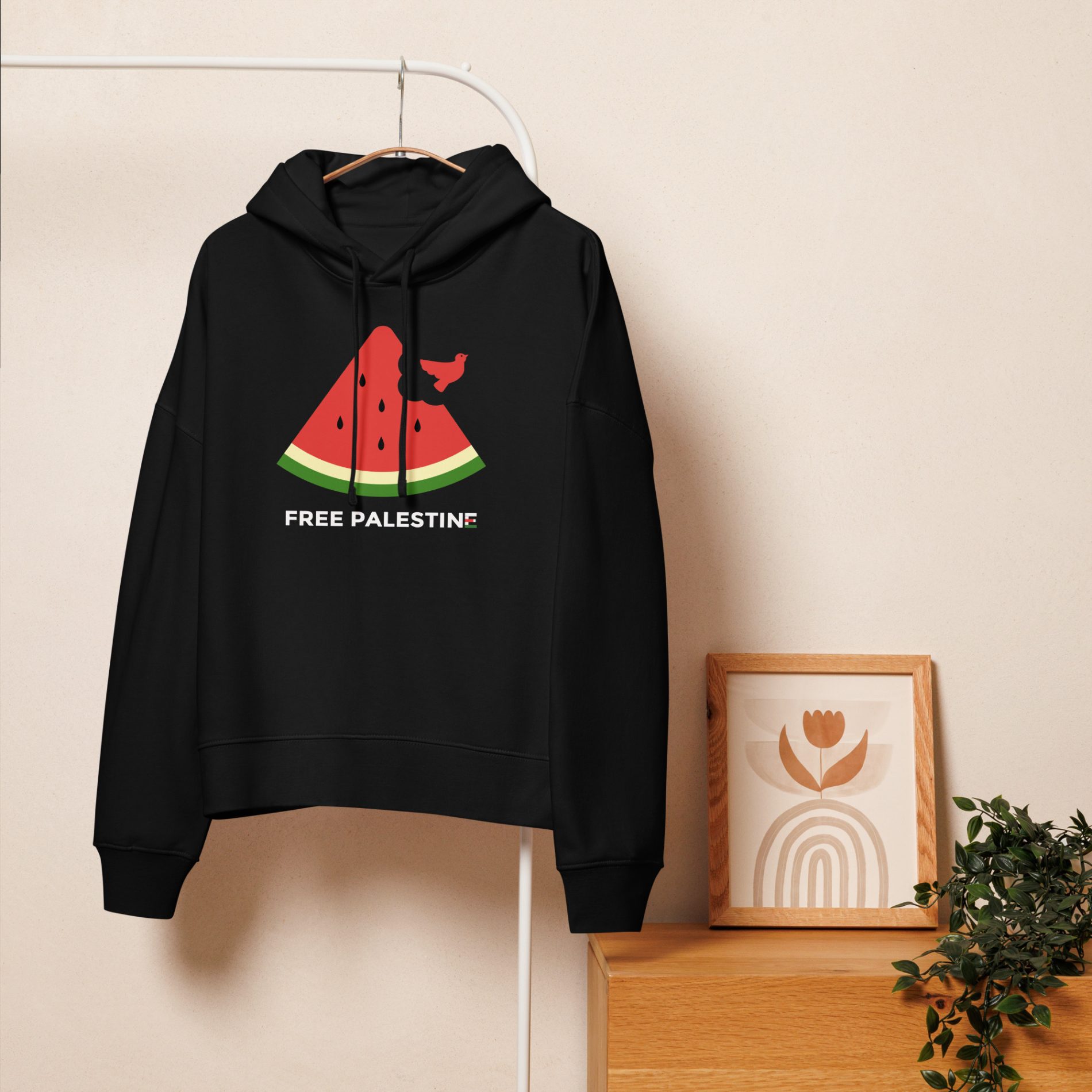 Free Palestine Watermelon Women’s Organic Hoodie
